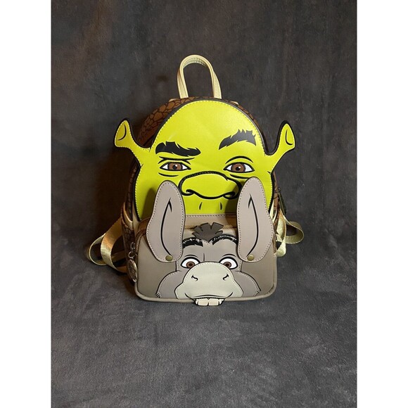 Loungefly Dreamworks Shrek and Donkey Cosplay Mini Backpack Limited Exclusive - Picture 1 of 8